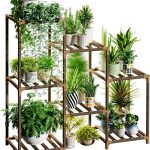 Bamworld Plant Stand Indoor Plant Stands Wood Outdoor Tiered Plant Shelf  For Multiple Plants 3 Tiers 7 Potted Ladder Plant Holder Table Plant Pot  Stand For Window Garden Balcony Living Room Gifts For