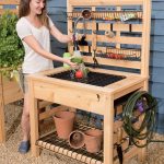 Cedarlast Potting Bench With Sink And Shelf | Gardener'S Supply