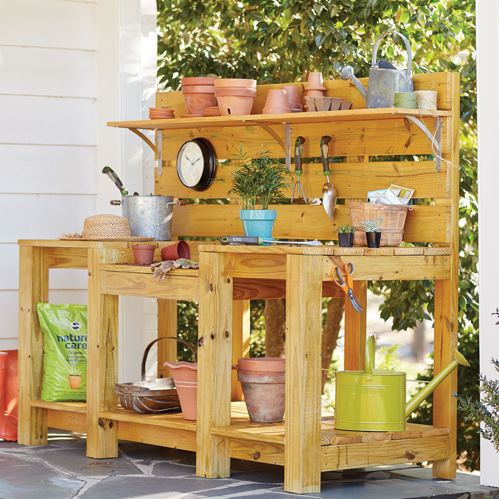 Diy Potting Bench - The Home Depot