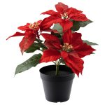 Fejka Artificial Potted Plant – In/Outdoor Poinsettia/Red 12 Cm