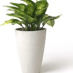 Large Outdoor Tall Planter – 20 Inch Indoor Tree Planter, Plant Pot Flower  Pot Containers, White, Honeycomb